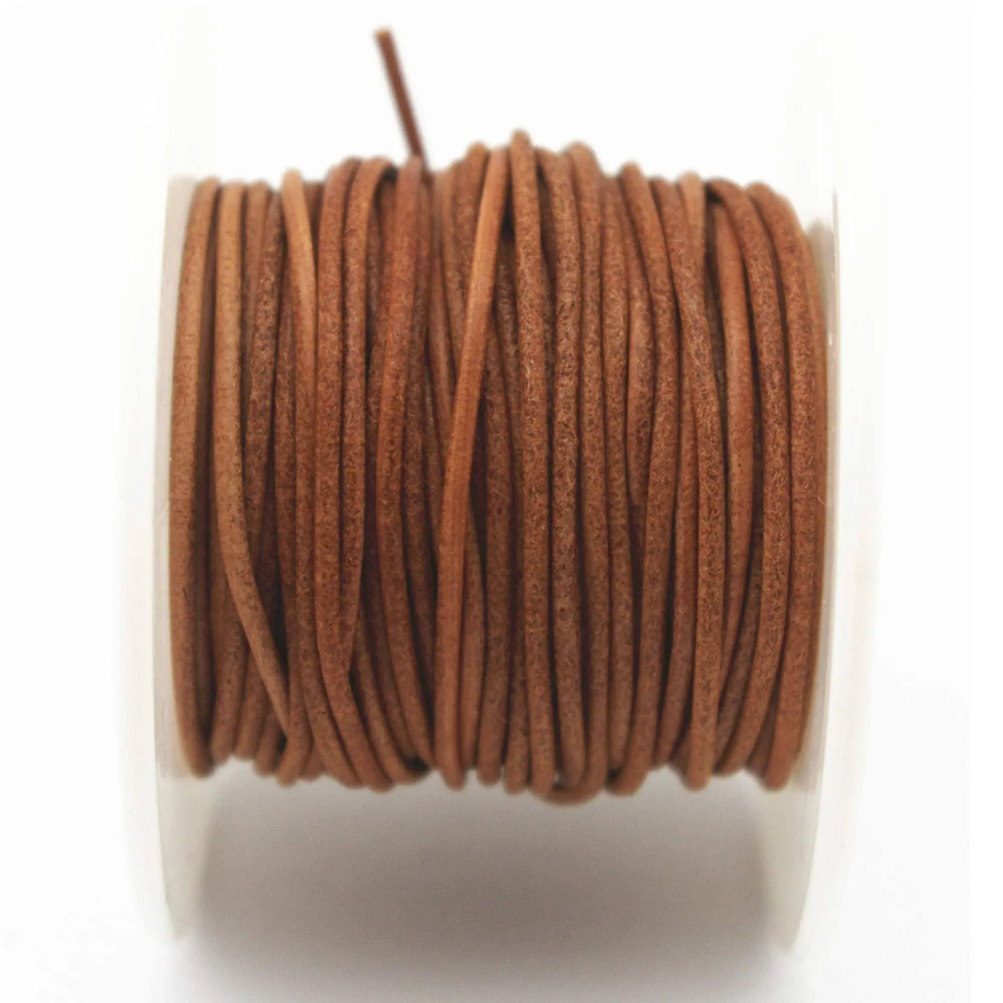 Glory Qin Soft Round Genuine Jewelry Leather Cord Leather Rope (Natural 1.5mm 10Yards)