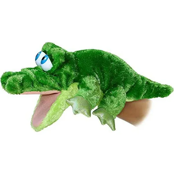 Aurora 32180 14" Grator The Alligator Body Plush Puppet Multicolor