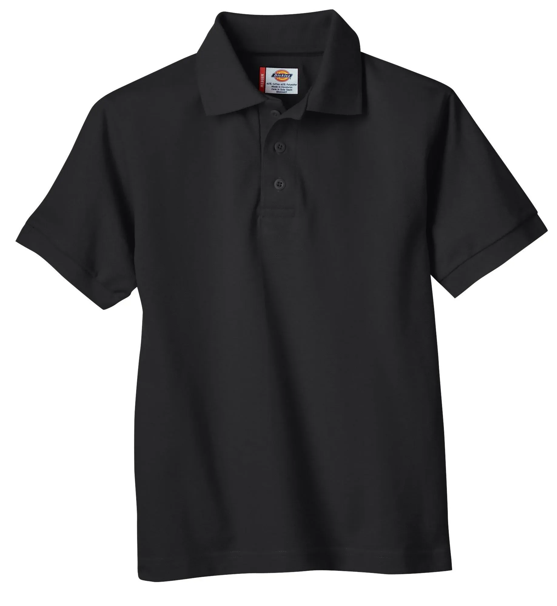 Dickies Boy's Short-Sleeve Performance Polo - Black - L