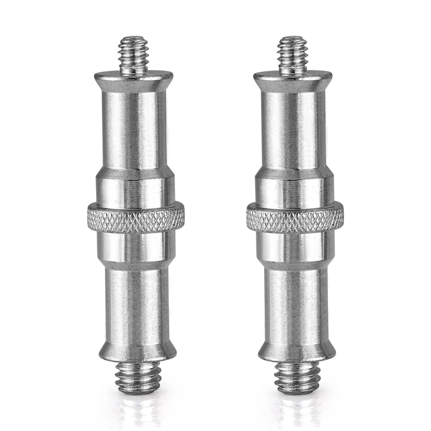 Neewer 2 Pieces Standard 1/4 to 3/8 inch Metal Male Convertor Threaded Screw ...