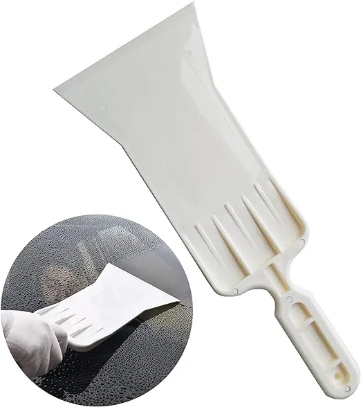 Abnaok Tools Long Handle Auto Bulldozer Squeegee for Window Tint Film Installing Car Vinyl Wraps Window and Glass Cleaning (White)