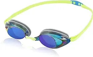 Speedo Vanquisher 2.0 Mirrored Swim Goggles, Panoramic, Anti-Glare, Anti-Fog with UV Protection