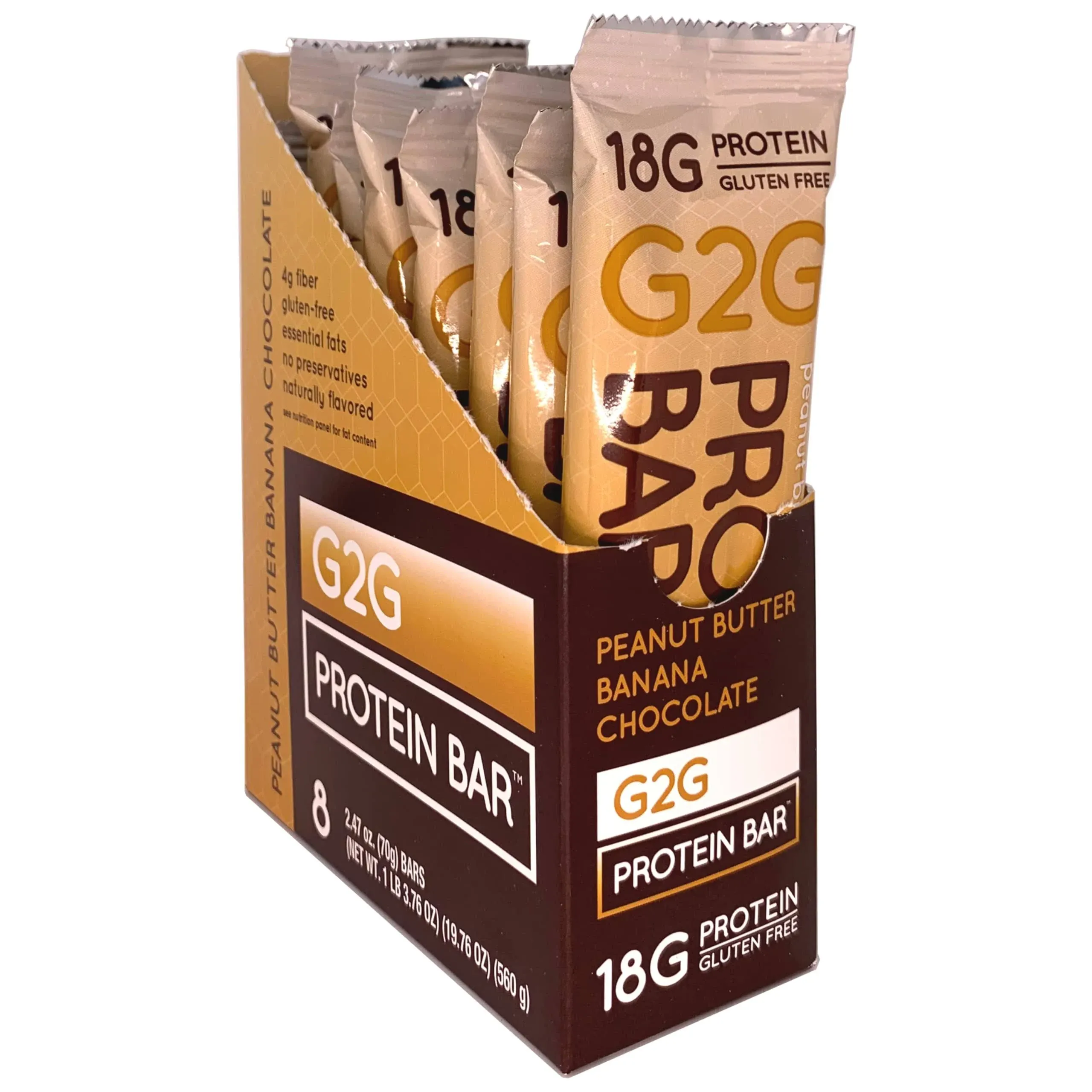 G2G Protein Bar, Peanut Butter Banana Chocolate, Healthy Snack, Delicious Meal ...