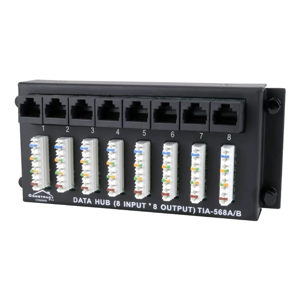 Construct Pro 8 x 8 Data Patch Panel Module CON9005