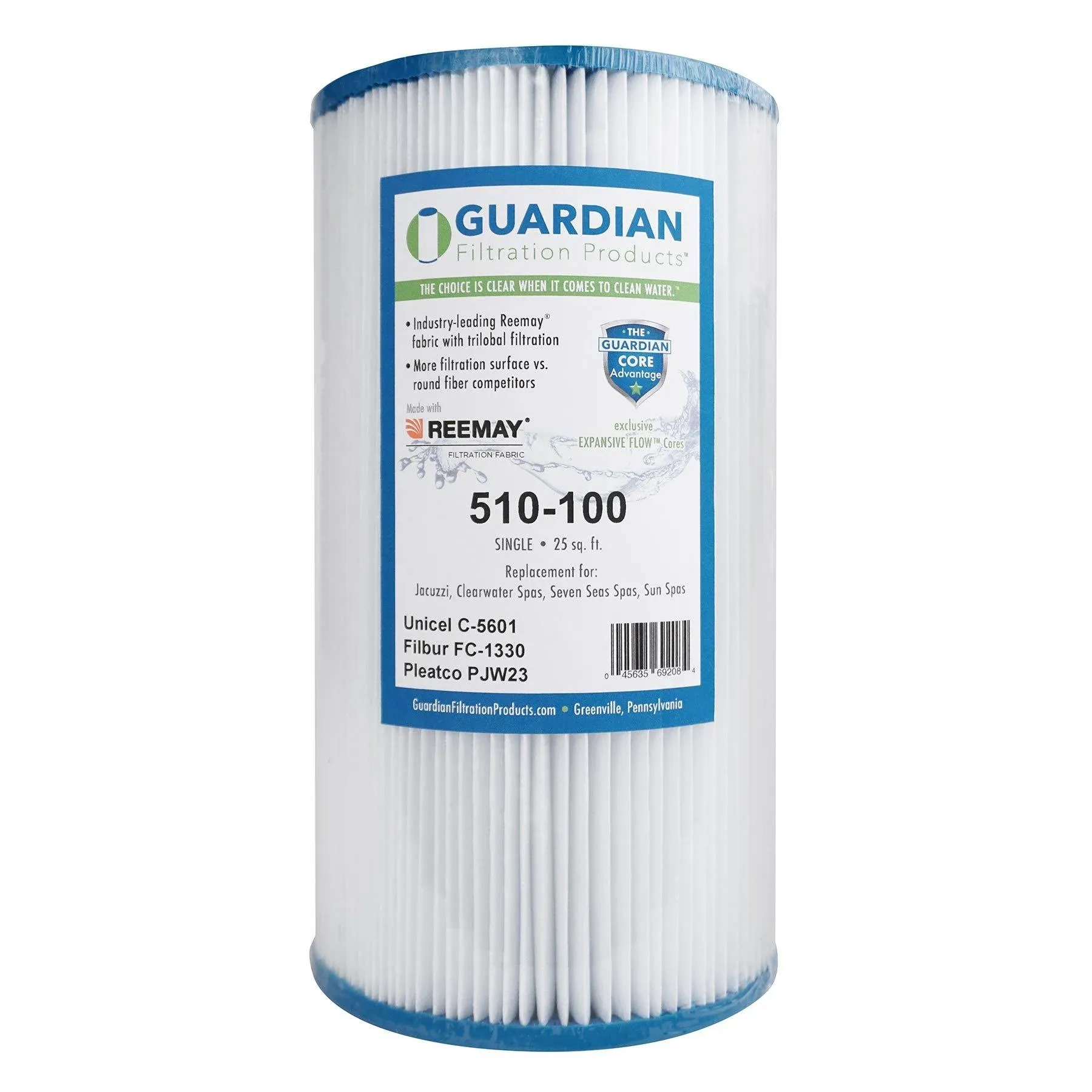 Guardian Pool Spa Filter Replaces Unicel C-5601 Jacuzzi Aero Caressa Fc-1330 ...