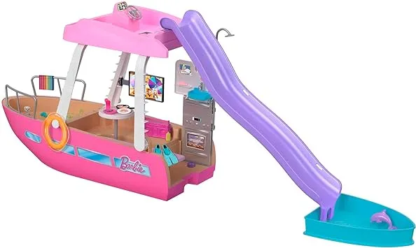 Barbie Dream Boat Playset with 20+ Accessories Including Dolphin, Pool and Slide