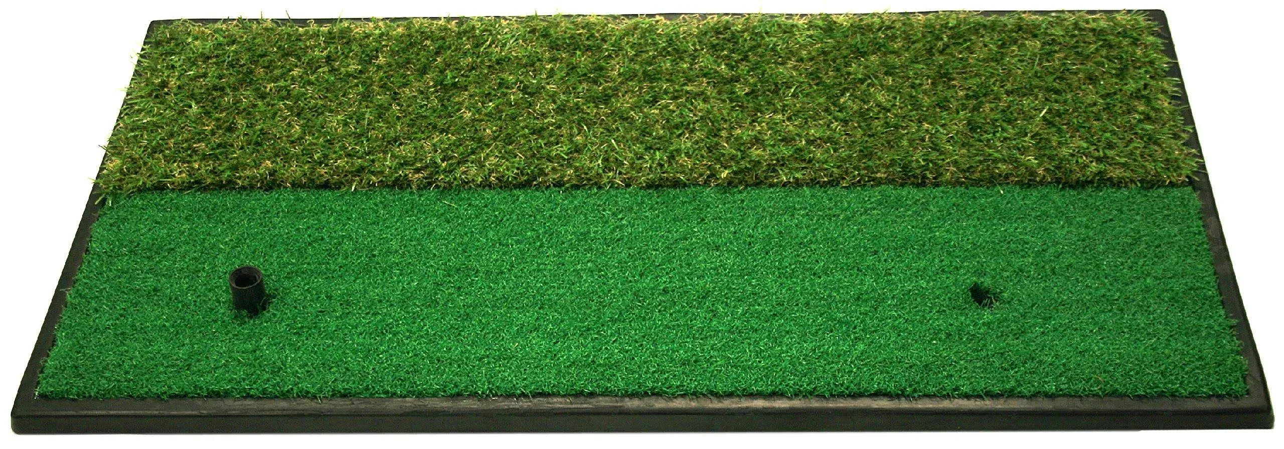 ProActive Sports Dual-Surface Hitting/Practice, Chipping and Driving Golf Grass Mat with Fairway and Rough Surfaces , Green, 1-Feet x 2-Inch