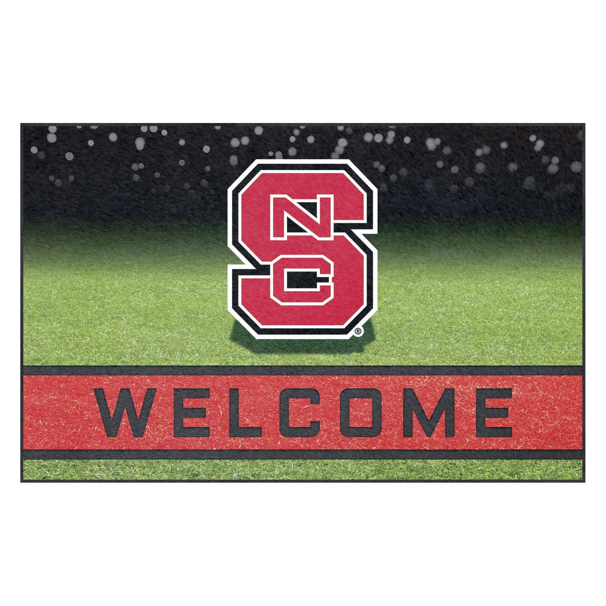 NC State Wolfpack Crumb Rubber Door Mat Welcome