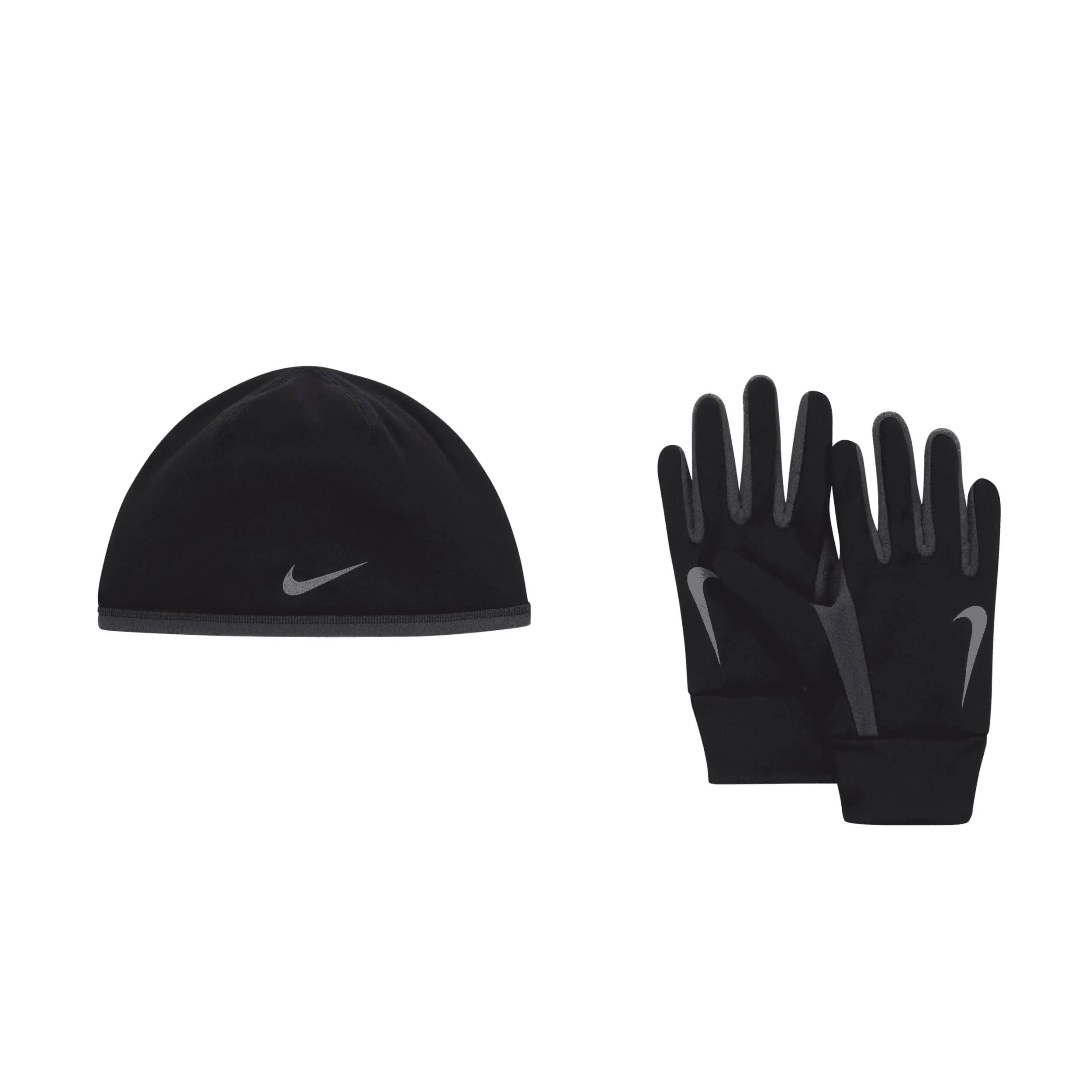 Nike Women's Run Thermal Hat & Glove Set Black / Anthracite - Silver