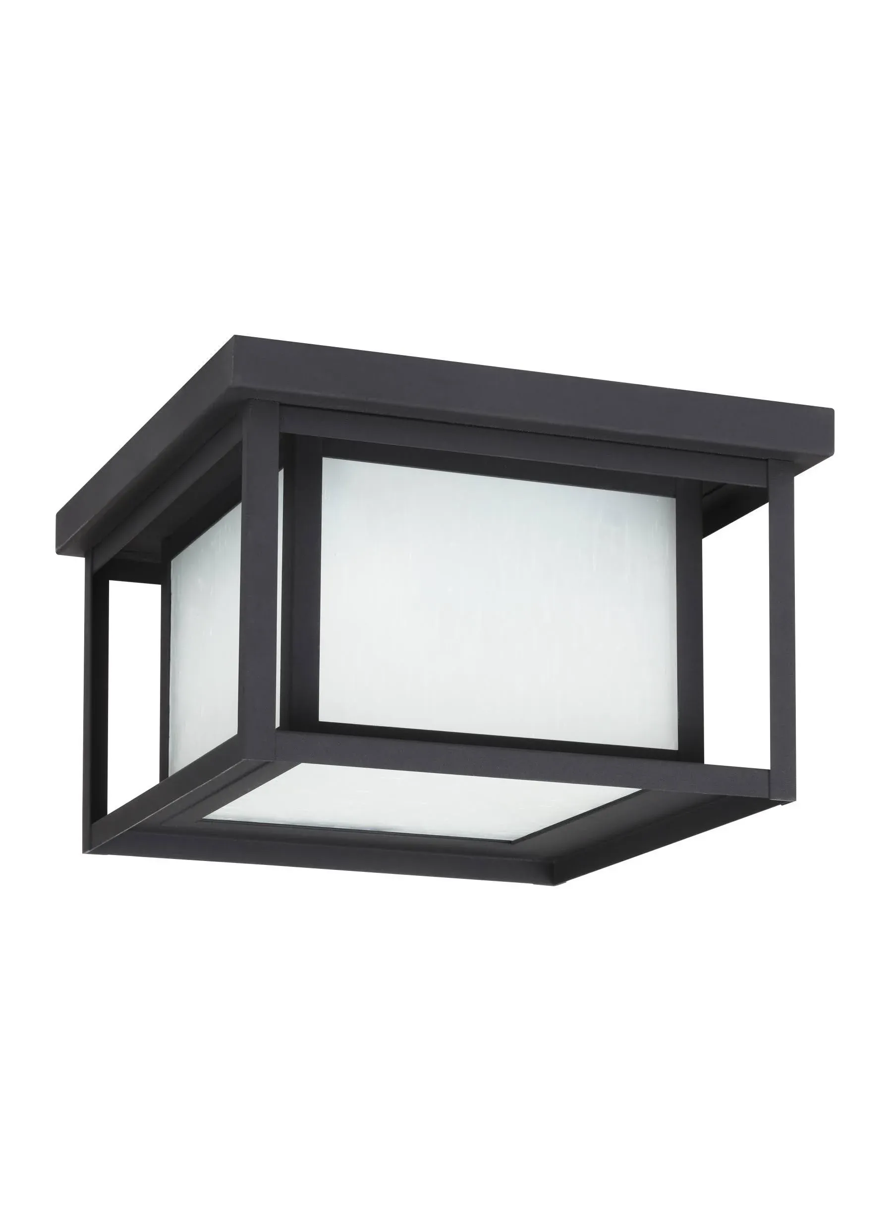  Two Light Outdoor Flush Mount in Black from the Hunnington collection - 394239