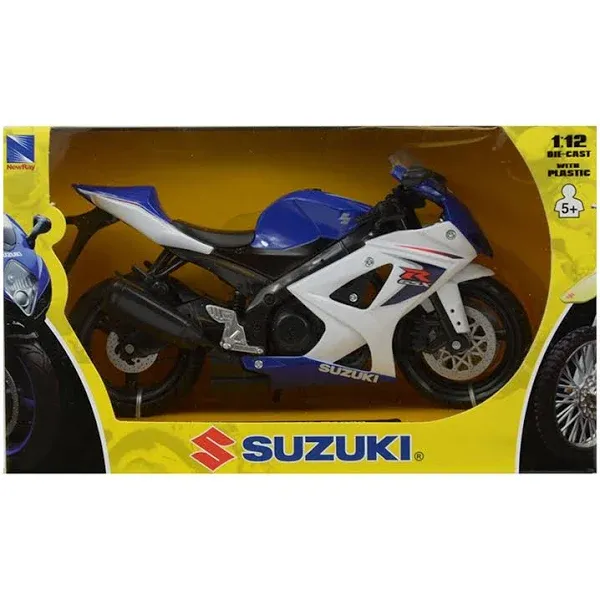 New Ray 1/12 Scale Motorcycle - 2008 Suzuki GSX-R1000 Blue Bike