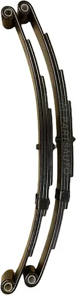 M-parts Pair of SW4B Trailer Spring - 25-1/4" Double Eye 4-Leaf Spring 1-3/4 ...