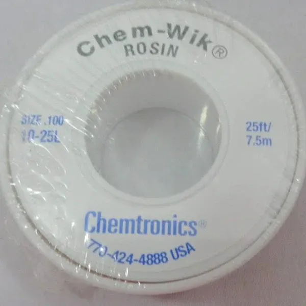 Chemtronics 10-25L Chem-Wik Rosin Desoldering Braid