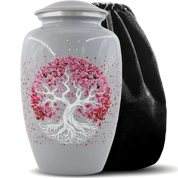 Blessbuy Tree Of Life Cremation Urns For Ashes Adult Female & Male - Tight-fit Lid Decorative Urns - Large Urns For Human Ashes Adult Male