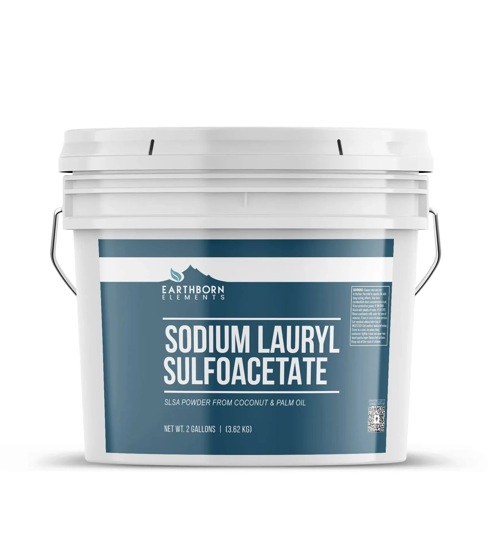 Earthborn Elements Sodium Lauryl Sulfoacetate (SLSA) (2 Gallons) Gentle On Skin, Long Lasting Foam & Bubbles