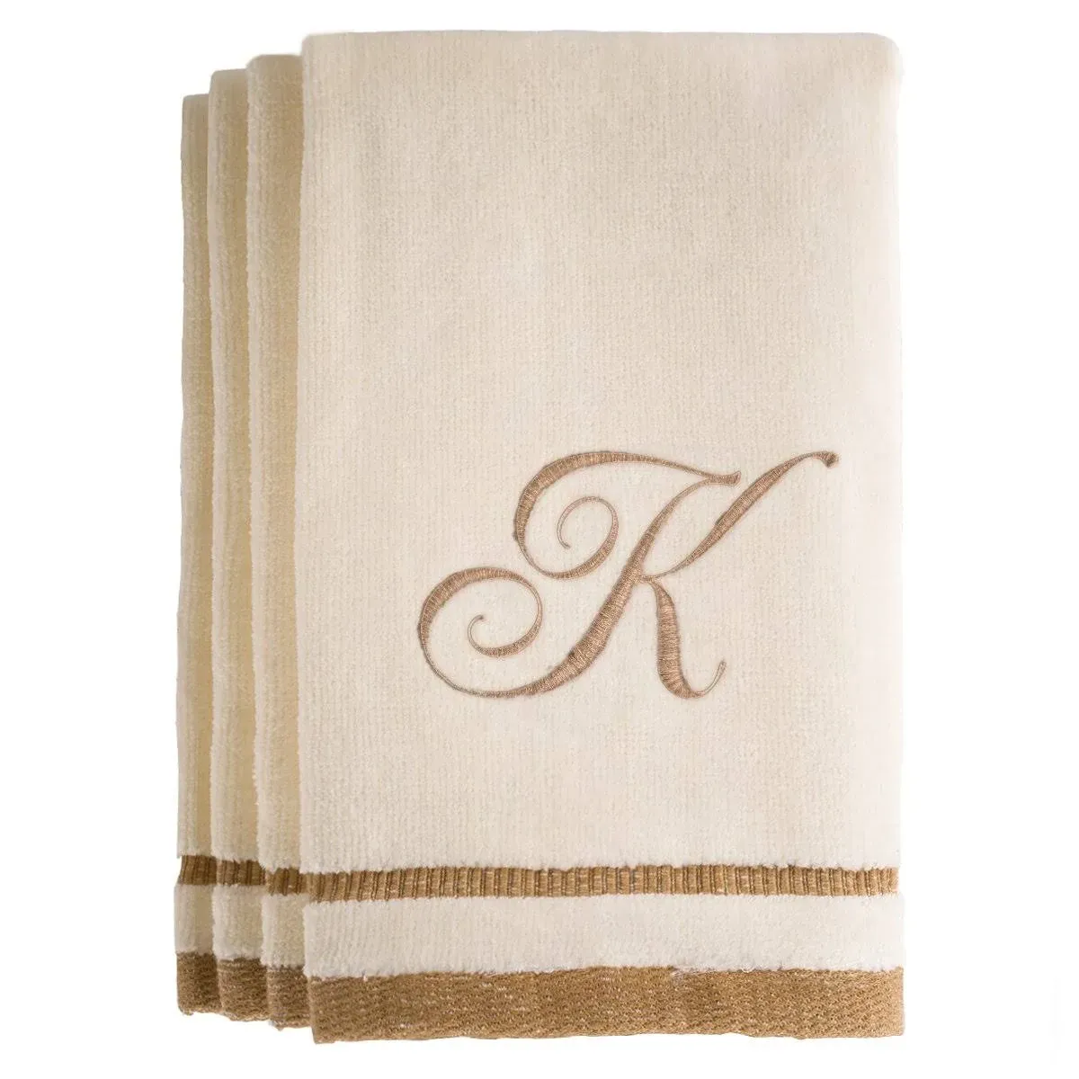 Creative Scents Monogrammed Gifts, Fingertip Towels, 11 x 18 Inches - Set of 4 ...