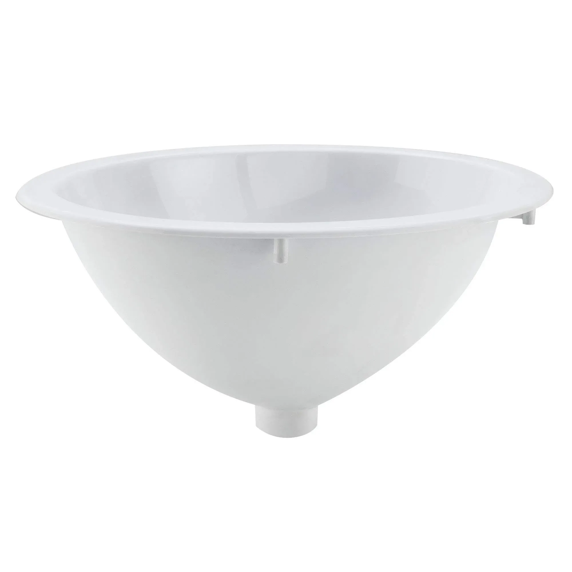 RecPro RV Oval Single Bowl Sink | 10" x 13" | White | No Faucet