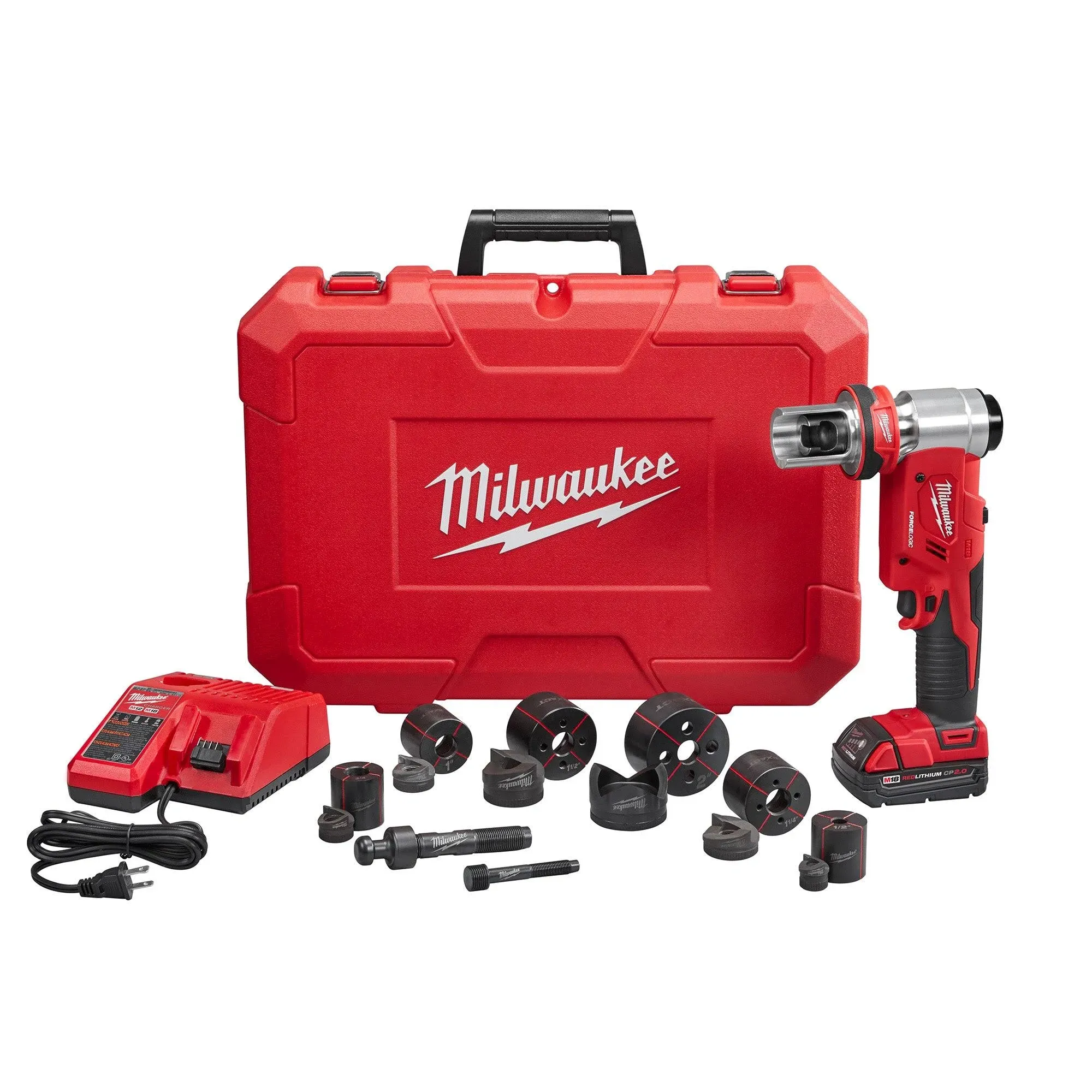 Milwaukee 2677-23 M18 FORCELOGIC 6T Knockout Tool 1/2" - 4" Kit