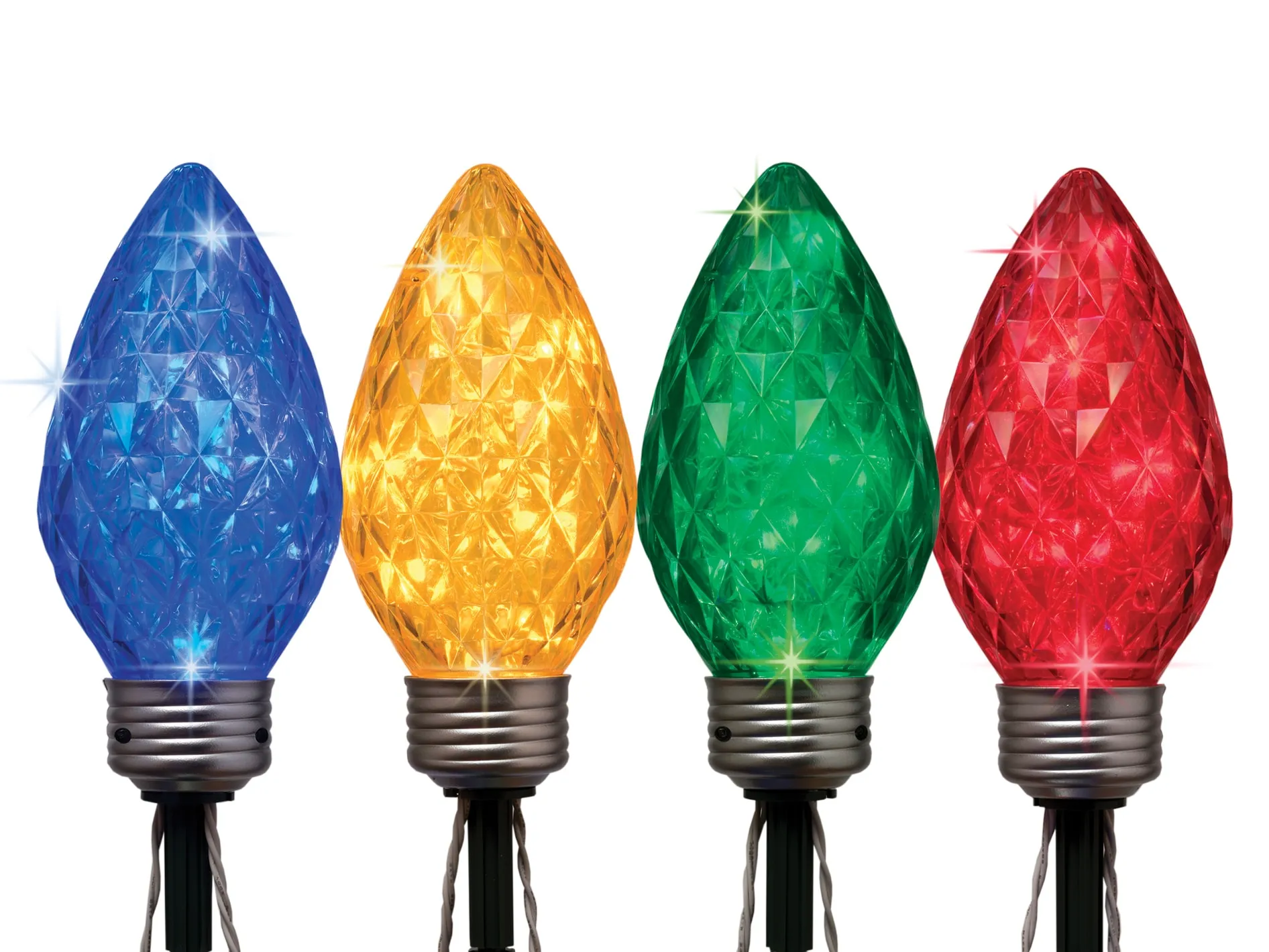 GE Pathway Markers Random Sparkle 4-Marker Multicolor Light Bulb Christmas Item #5280889 Model #72526LO