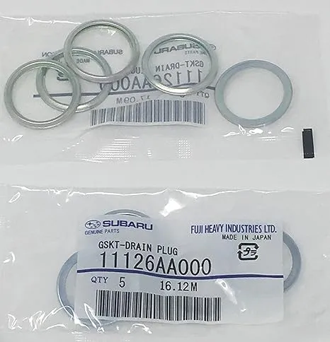 SUBARU GENUINE OEM 1985-2018 Subaru Oil Drain Plug Crush Washer Gasket SET OF 10 NEW 11126AA000