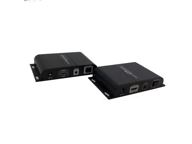 LENKENG LKV378A HDMI 1080p over fiber optical Extender up to 20km/65616ft with wide-band 360 angle IR (long range & more sensitive) supports.