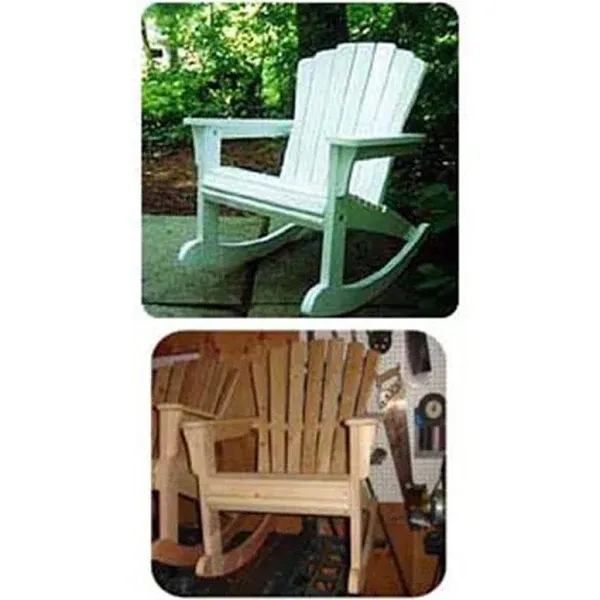 Woodcraft Project Paper Plan to Build Rocking Adirondack Chair