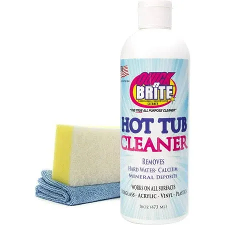 Quick ‘n Brite Heavy Duty Hot Tub Cleaner - Non-abrasive Cleaning Gel, 16 oz. (Packaging May Vary)