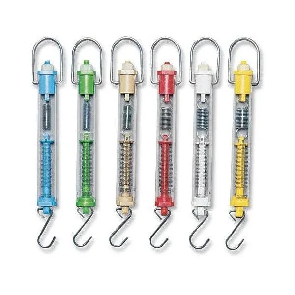 Set of 6 Sciencent Tubular Spring Balance Durable Hanging Spring Scale