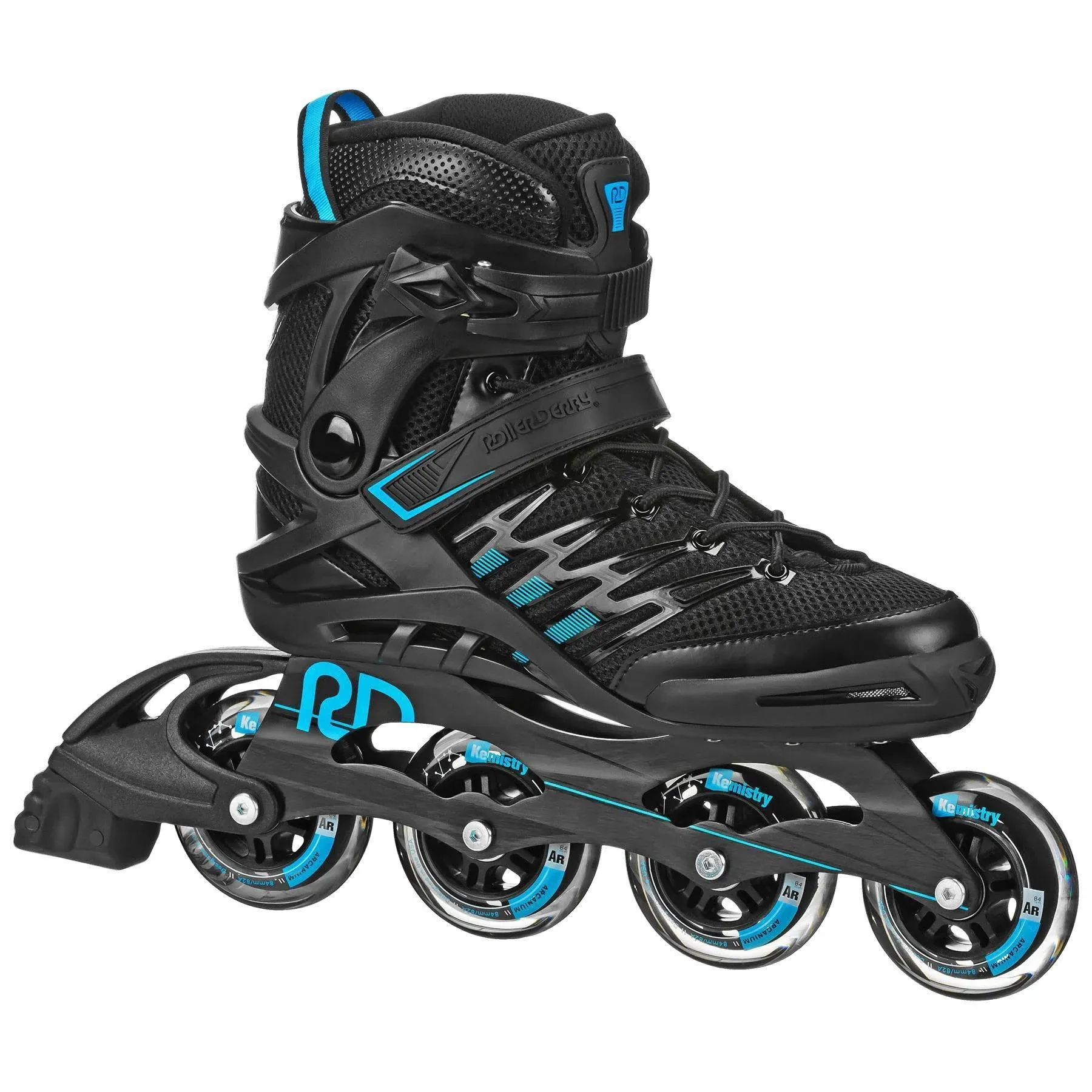 Aerio Q-84 Men&#039;s Inline Skates - Black/Blue - Size 08