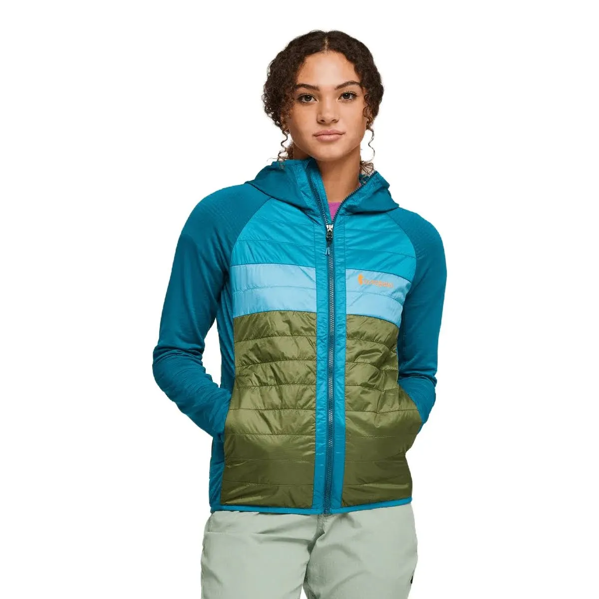 Cotopaxi Capa Hybrid Insulated Hooded Jacket - Women's Tempest and Graphite L