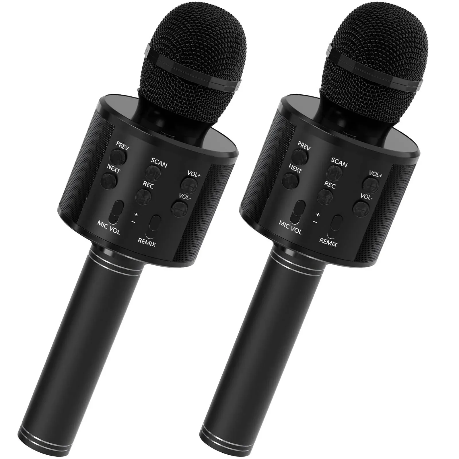 2 Pack Karaoke Microphone, Bluetooth Microphone for Singing, Wireless Microph...