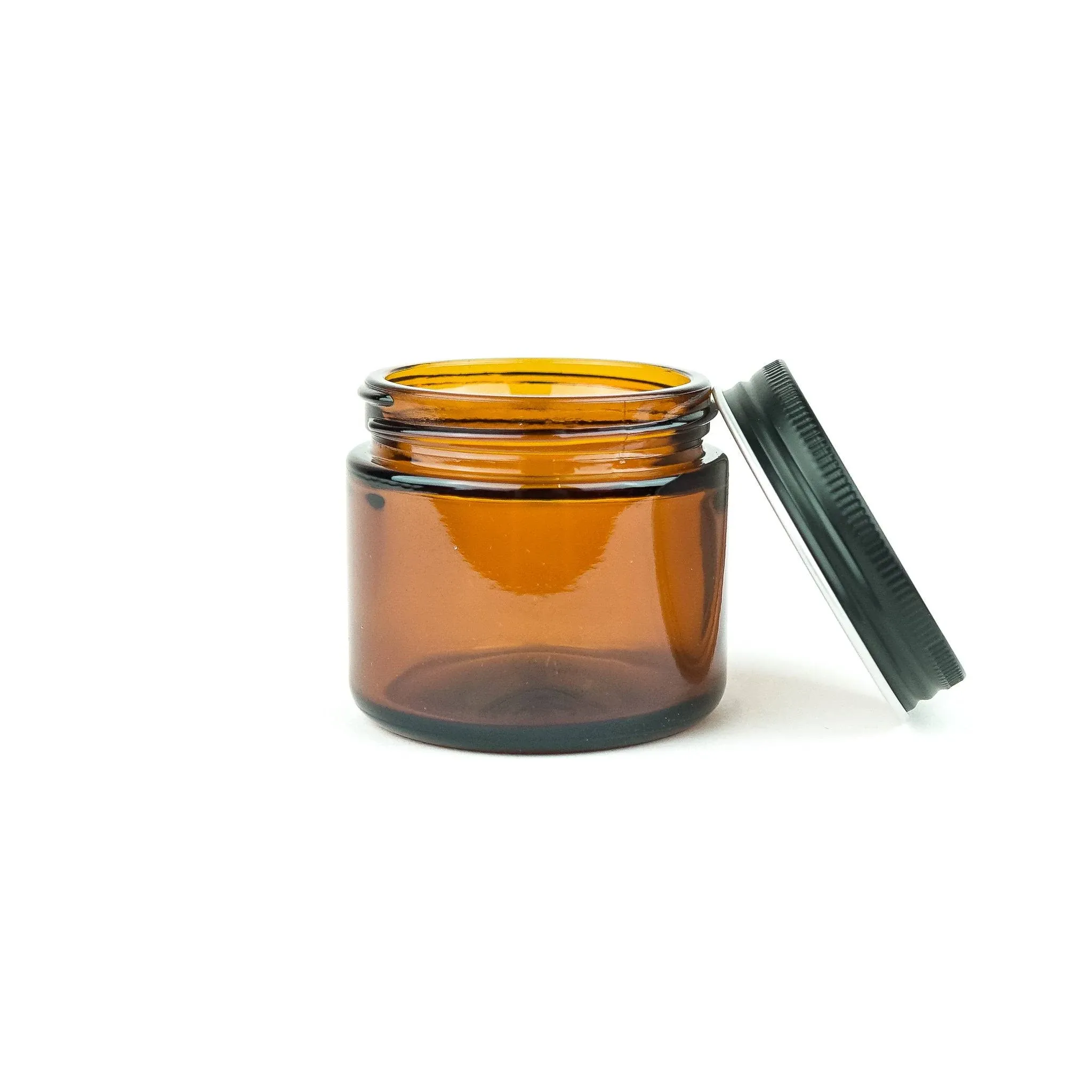 Glass Amber 2oz Jar 12 x 2 oz Glass Amber Jar