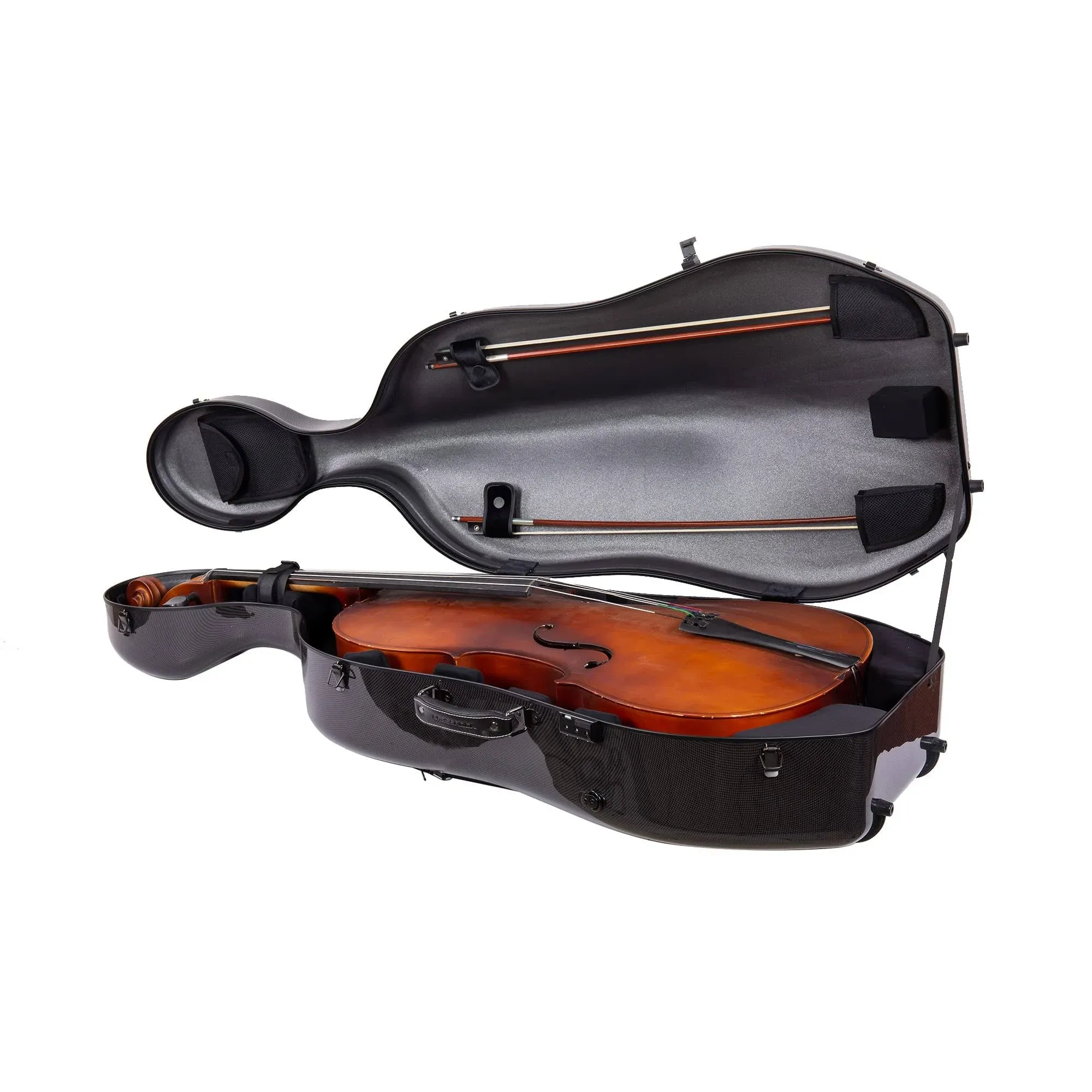 Crossrock Case Fits Montagnana and Similar Wider Bout Cellos, Carbon Fiber Shell ...