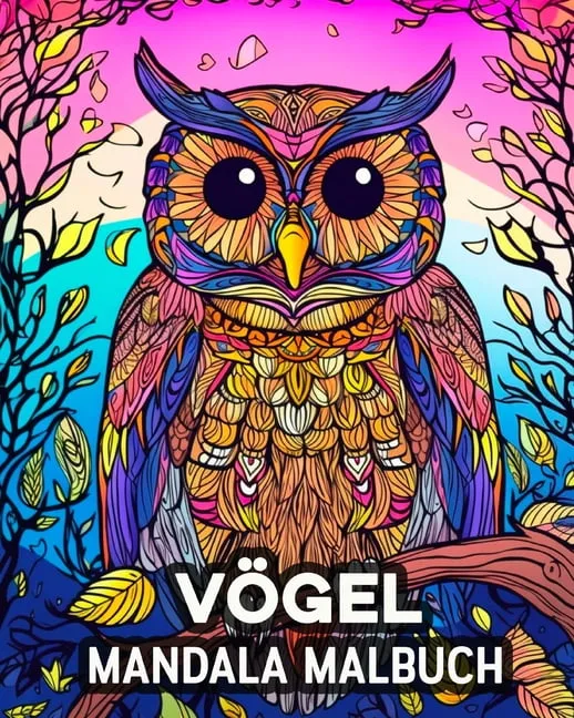 Vögel Mandala Malbuch : 60 schöne Ausmalbilder, tolles Vogel-Malbuch für Jugendliche und Erwachsene (Paperback)