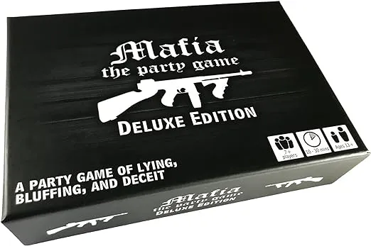 Apostrophe Games Mafia The Party Game Deluxe Edition – A Game of Lying, Bluffing and Deceit– Card Game, Adults and Teens – Board Game, Stocking Stuffer