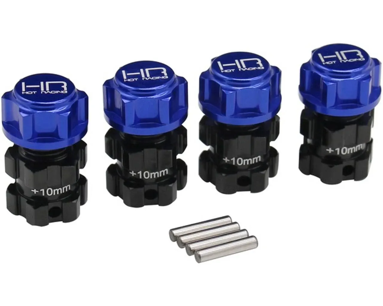 Hot Racing ERVT10W Aluminum +10mm Splined 17mm Hubs Hex E-Revo 2.0