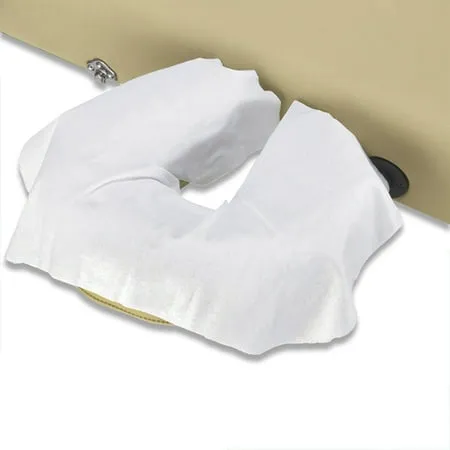 Master Massage Disposable 100 Pack Face Cushion Cover, Pillow Cradle Headrest Cover Sheet