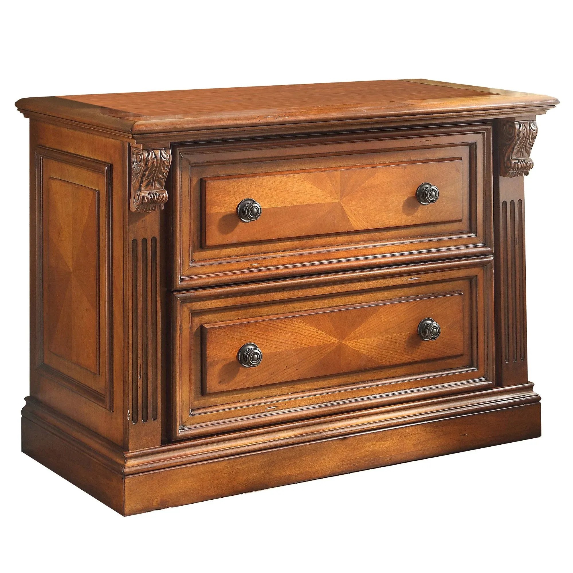 Parker House Huntington Two Drawer Lateral File, Vintage Pecan - Traditional - Filing Cabinets - by Emma Mason | Houzz