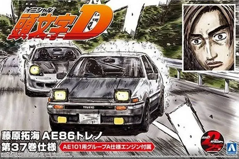 Initial D - 1/24 Fujiwara Takumi AE86 Trueno Project-D Ver.