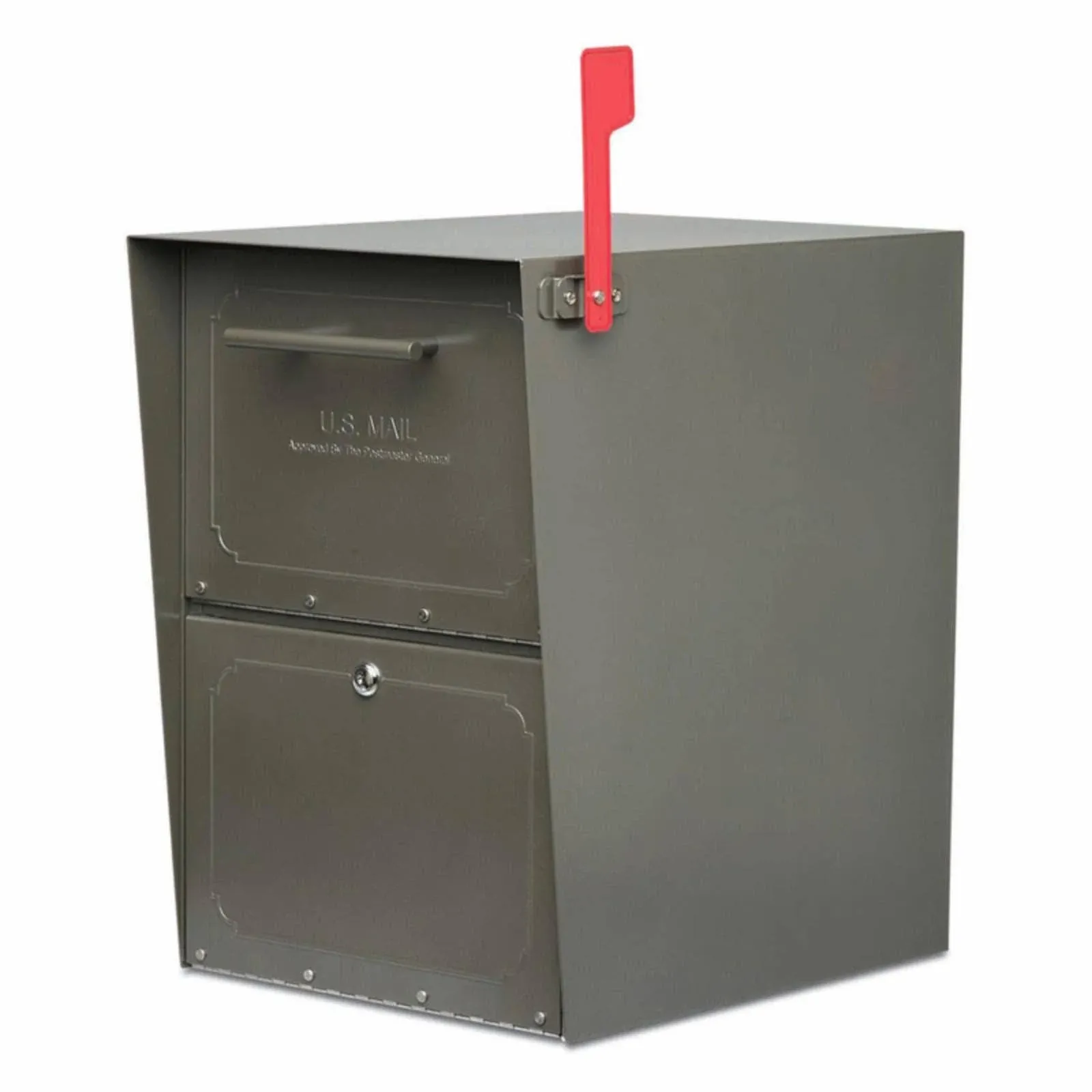 Architectural Mailboxes Oasis Locking Post Mount Mailbox Bronze