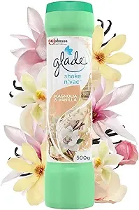 "Glade Shake 'n Vac Carpet Freshener Magnolia and Vanilla"