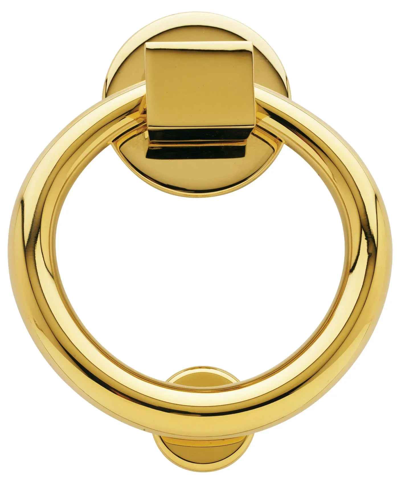 Baldwin 0195.003 Lifetime Polished Brass Ring Door Knocker