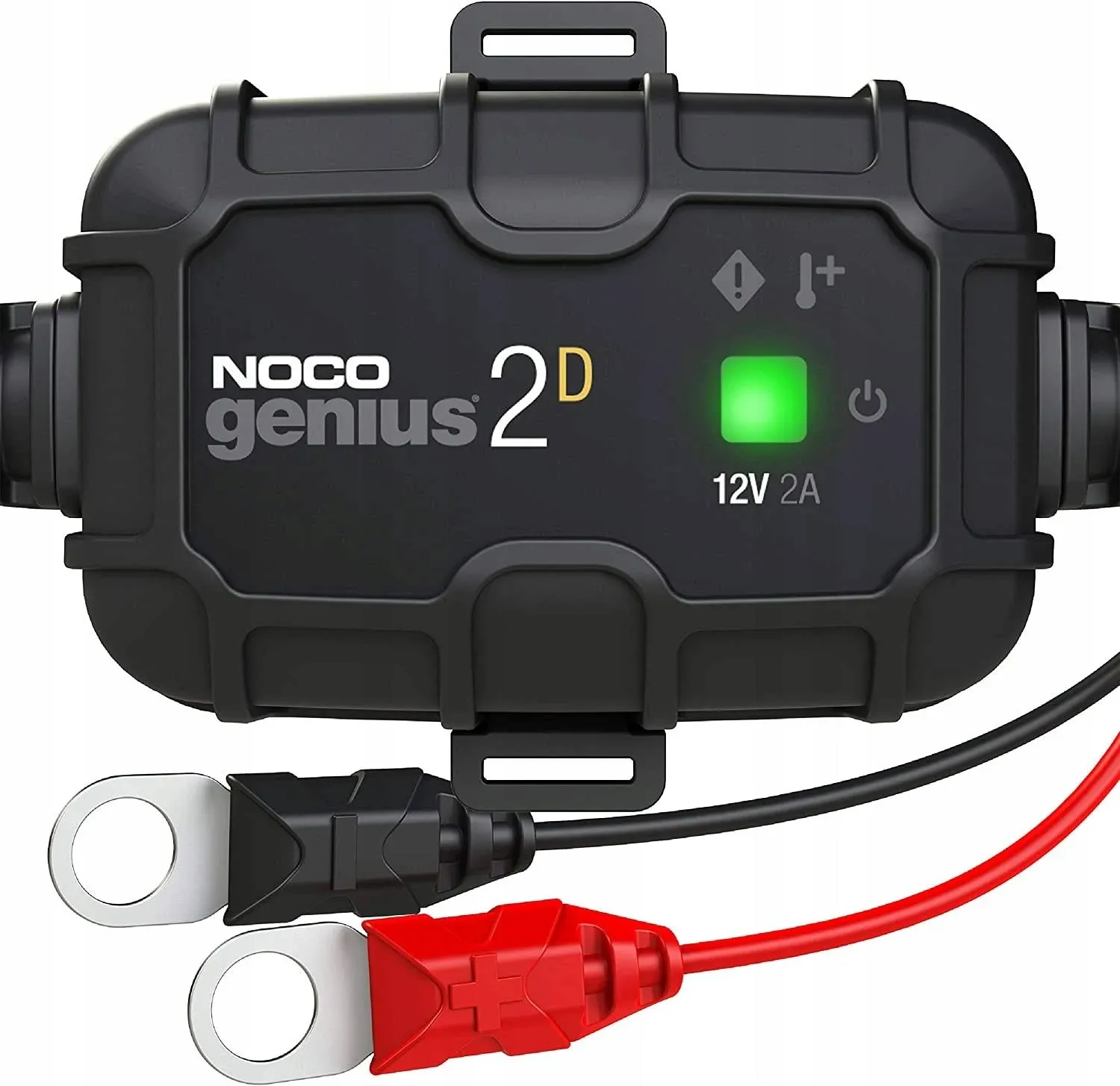 NOCO GENIUS2D, 2A Direct-Mount Onboard Car Battery Charger, 12V Automotive Charger, Battery Maintainer, Trickle Charger, Float Charger and Desulfator for Marine, ATV, Truck and Deep Cycle Batteries