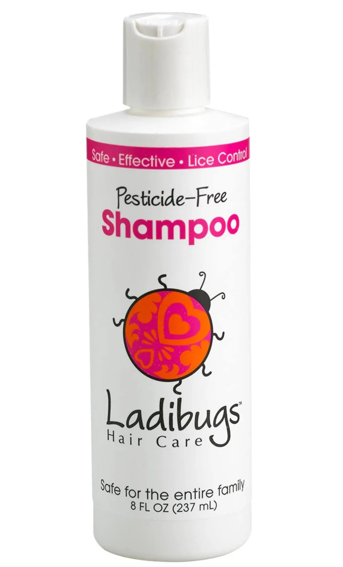 Ladibugs Lice Prevention Shampoo 8oz | Natural, Essential Oils, Sulfate-Free | Keep Head Lice Away!