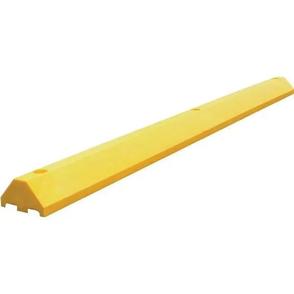 Parking Block, Ultra Yellow, 6 ft., 3"H, Lag