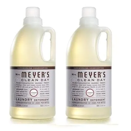 Mrs. Meyer’s Laundry Detergent, Lavender, 64 fl oz (2)