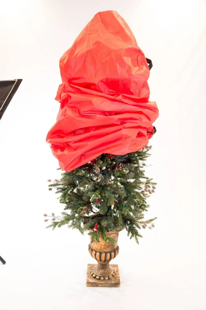 [Upright Topiary Tree Storage Bag] - 4 Foot Christmas Tree Storage Bag for Foyer Style Artificial Trees up to 4 Feet Tall - Keep Your Fake Tree Standing and Assembled with Ornaments | (48" - 2 Pack)