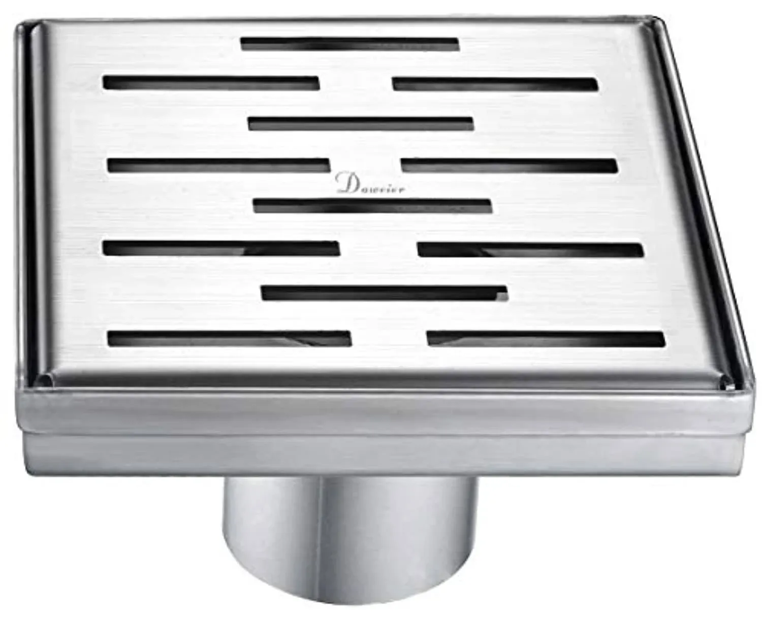 5" Shower Square Drain with Enlongated Rectangle Pattern Grate and drain channel - Contemporary - Tub And Shower Parts - by DAWN | Houzz