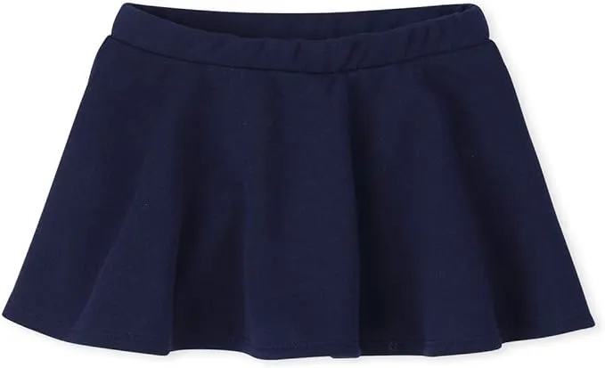 Toddler Girls Uniform French Terry Skort - Tidal