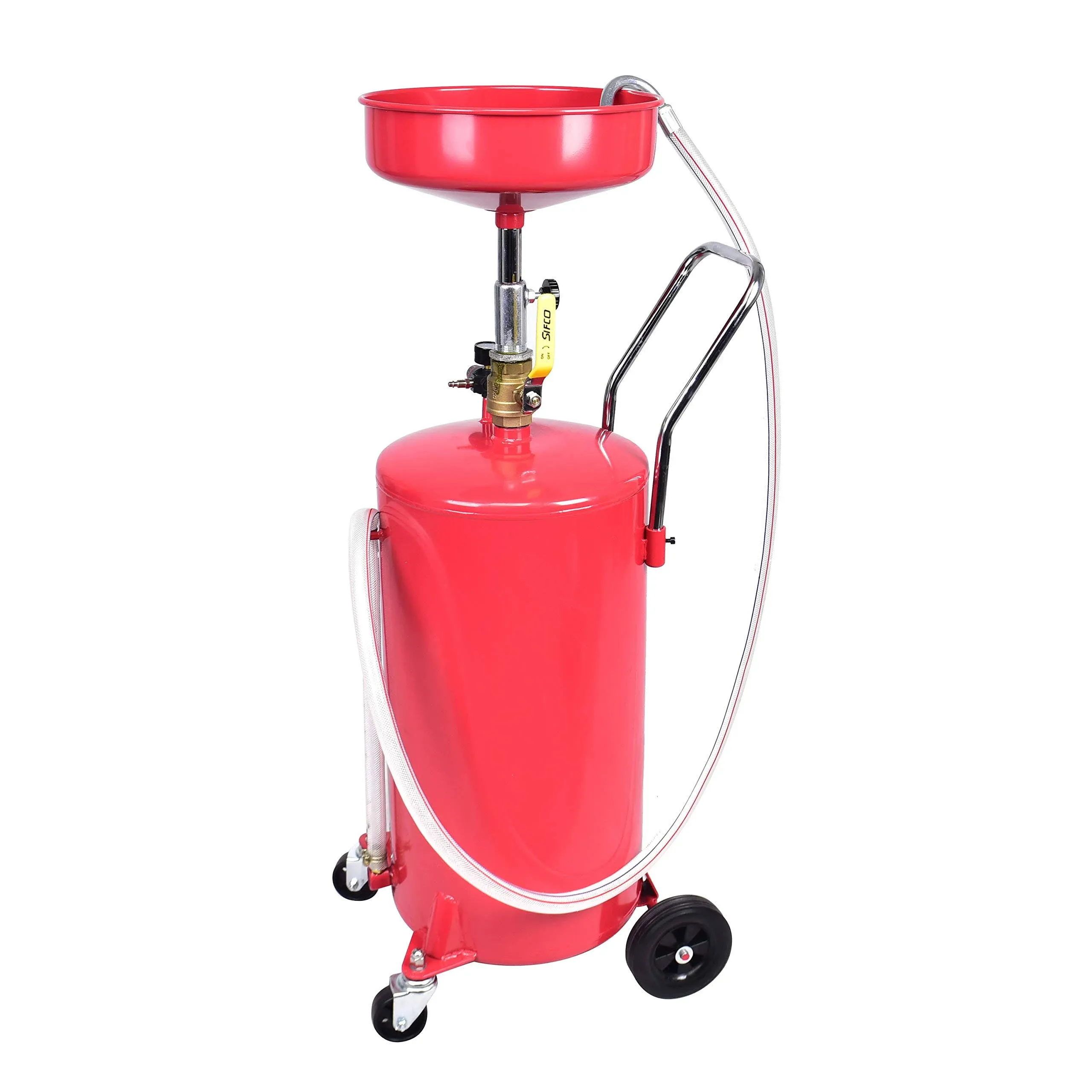 Aain 18 Gallon Adjustable Waste Oil Drain Tank Portable Oil Lift Drain with Oil ...